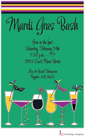 Inviting Co. - Invitations (Mardi Gras Sips)