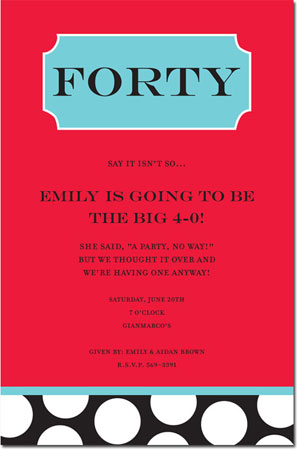 Inviting Co. - Invitations (Bookplate Red) Inviting Co. - Invitations (Bookplate Red)