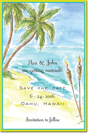 Inviting Co. - Invitations (Tiki Beach)