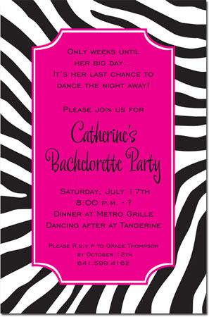 Inviting Co. - Invitations (Zebra Night) Inviting Co. - Invitations (Zebra Night)