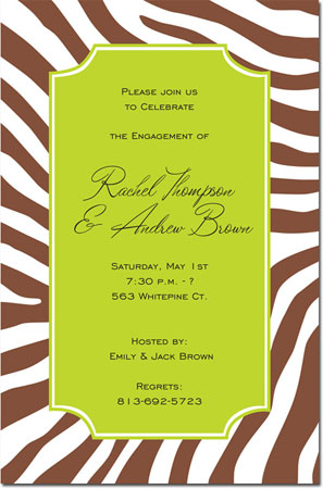Inviting Co. - Invitations (Zebra Cocoa) Inviting Co. - Invitations (Zebra Cocoa)