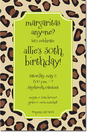 Inviting Co. - Invitations (Leopard Lime) Inviting Co. - Invitations (Leopard Lime)
