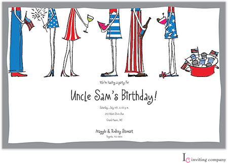 Inviting Co. - Invitations (Patriotic Feet)