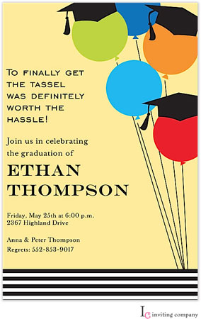 Inviting Co. - Invitations (Balloon Grads) (Grad Sale 2022)