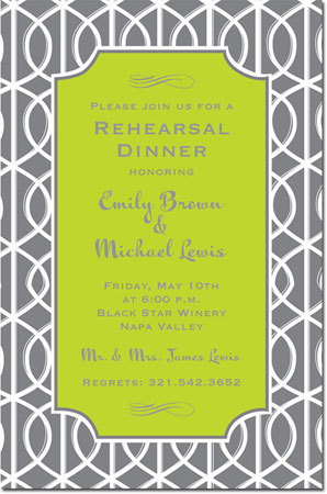 Inviting Co. - Invitations (Slate Trellis)