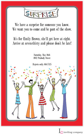 Inviting Co. - Invitations (Surprise Party) Inviting Co. - Invitations (Surprise Party)
