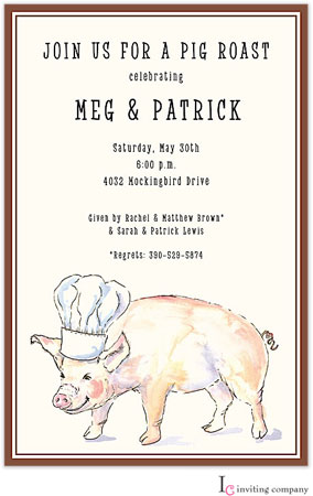 Inviting Co. - Invitations (Chef Pig)