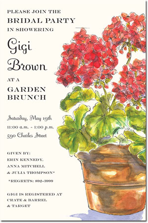 Inviting Co. - Invitations (Geraniums)
