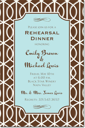Inviting Co. - Invitations (Mocha Trellis) Inviting Co. - Invitations (Mocha Trellis)