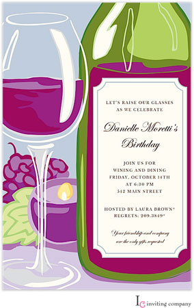Inviting Co. - Invitations (Wine Gleams) Inviting Co. - Invitations (Wine Gleams)