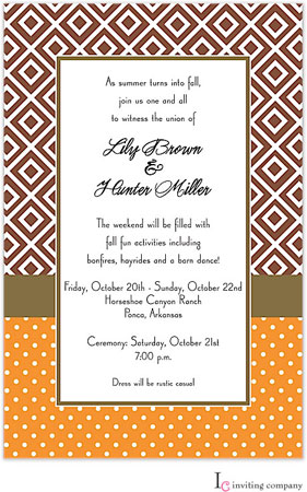 Inviting Co. - Invitations (Fall Diamond)