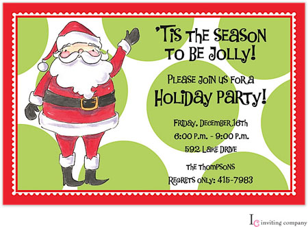 Inviting Co. - Invitations (Jolly Santa)