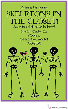 Inviting Co. - Invitations (Skeleton Party) Inviting Co. - Invitations (Skeleton Party)