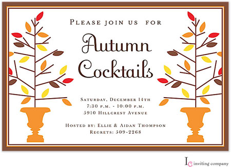 Inviting Co. - Invitations (Autumn Topiaries)