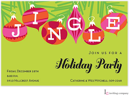 Inviting Co. - Invitations (Jingle Bulbs Holiday Party) Inviting Co. - Invitations (Jingle Bulbs Holiday Party)
