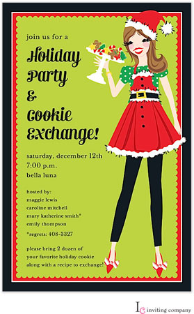 Inviting Co. - Invitations (Santa Girl) Inviting Co. - Invitations (Santa Girl)