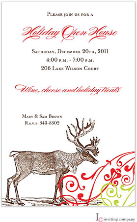 Inviting Co. - Invitations (Vintage Reindeer)