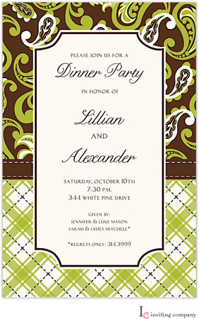 Inviting Co. - Invitations (Earthy Paisley)