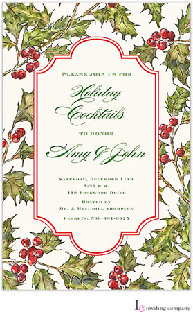 Inviting Co. - Invitations (Hollyberry)