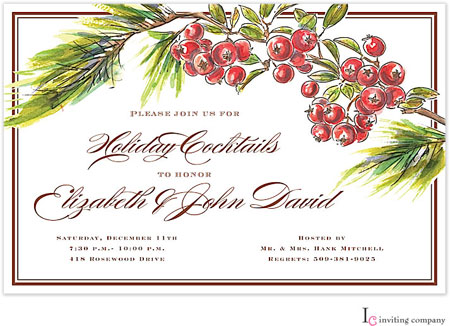 Inviting Co. - Invitations (Berry Boughs) Inviting Co. - Invitations (Berry Boughs)