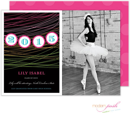 Modern Posh Invitations - Grad Banner Digital Photo