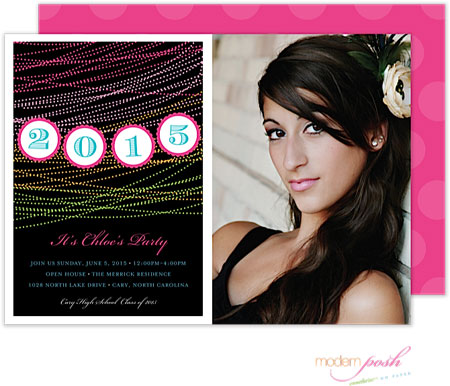 Modern Posh Invitations - Grad Banner Digital Photo