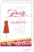 Modern Posh Invitations - Graduation (Red & Yellow)