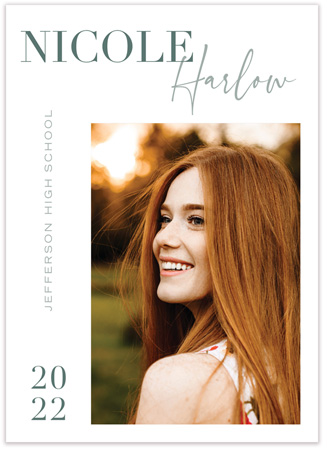 Photo Graduation Announcements by PicMe Prints - Sophisticated Photo Graduation Announcements by PicMe Prints - Sophisticated