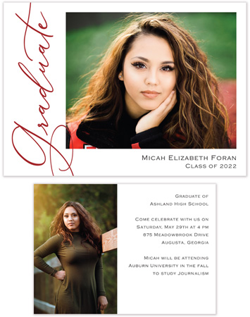 Photo Graduation Announcements by PicMe Prints - Legacy (Horizontal)