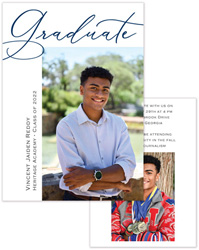 Photo Graduation Announcements by PicMe Prints - Legacy (Vertical)