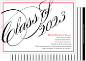 Graduation Invitations/Announcements by Prints Charming (Black and Red Border)