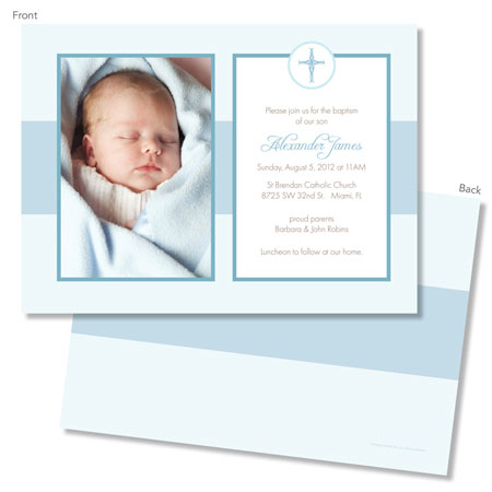 Spark & Spark Invitations (Two Bold Blue Panels - Photo) Spark & Spark Invitations (Two Bold Blue Panels - Photo)