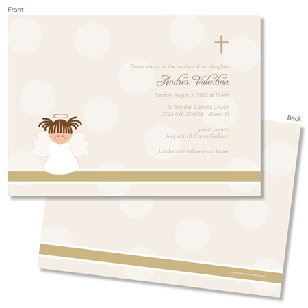 Spark & Spark Invitations (Gold Polka Dots)
