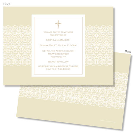 Spark & Spark Invitations (Gold Lace)