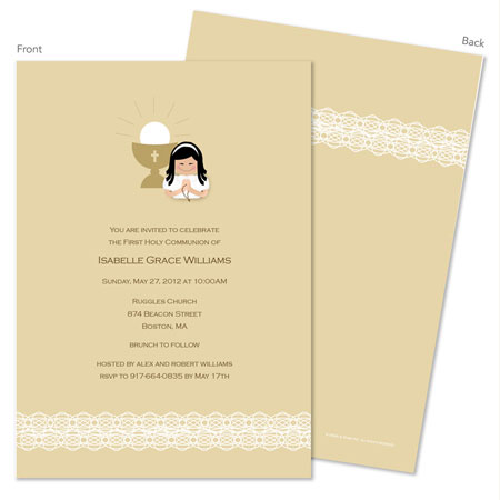 Spark & Spark Invitations (Lace On Bottom - Asian)