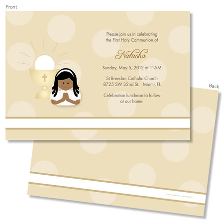 Spark & Spark Invitations (A Praying Girl - African American)
