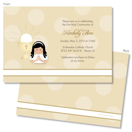 Spark & Spark Invitations (A Praying Girl - Asian)