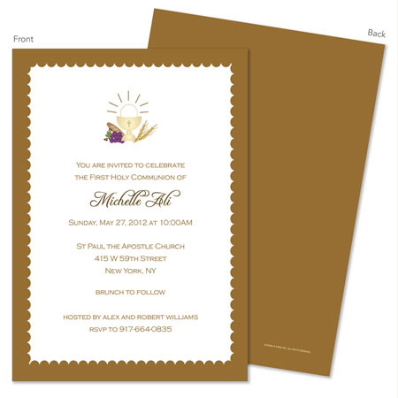 Spark & Spark Invitations (Symbols With Scallop Border) Spark & Spark Invitations (Symbols With Scallop Border)