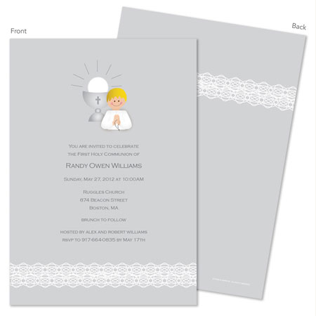 Spark & Spark Invitations (Lace & Boy - Blonde)