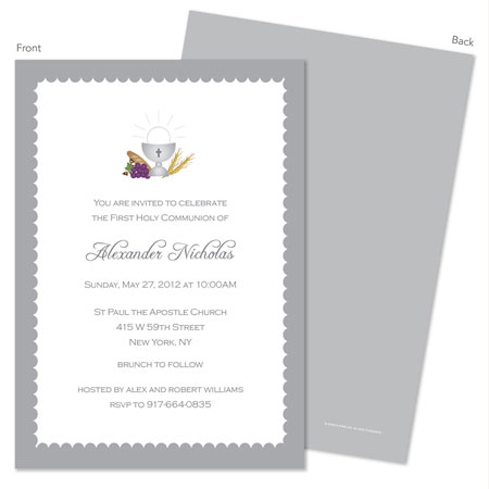 Spark & Spark Invitations (Bread, Water & Grapes)