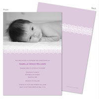 Spark & Spark Invitations (Lace On Lilac - Photo)