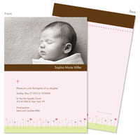 Spark & Spark Invitations (Chocolate And Pink Garden - Photo)