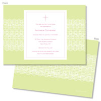 Spark & Spark Invitations (Green Lace)