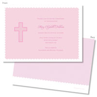 Spark & Spark Invitations (Thick Pink Cross)