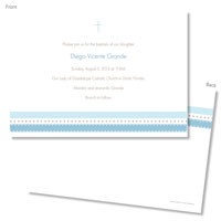 Spark & Spark Invitations (Cute Blue Stripes)