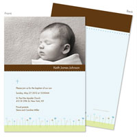 Spark & Spark Invitations (Chocolate And Blue Garden - Photo)