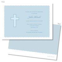 Spark & Spark Invitations (Thick Blue Cross)