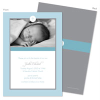 Spark & Spark Invitations (Blue Frame Squares - Photo)