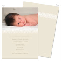 Spark & Spark Invitations (Lace On Ivory - Photo)