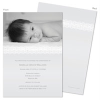 Spark & Spark Invitations (Lace On Silver - Photo)